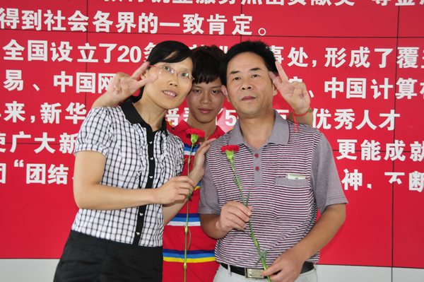 圖為家長會上溫馨一幕